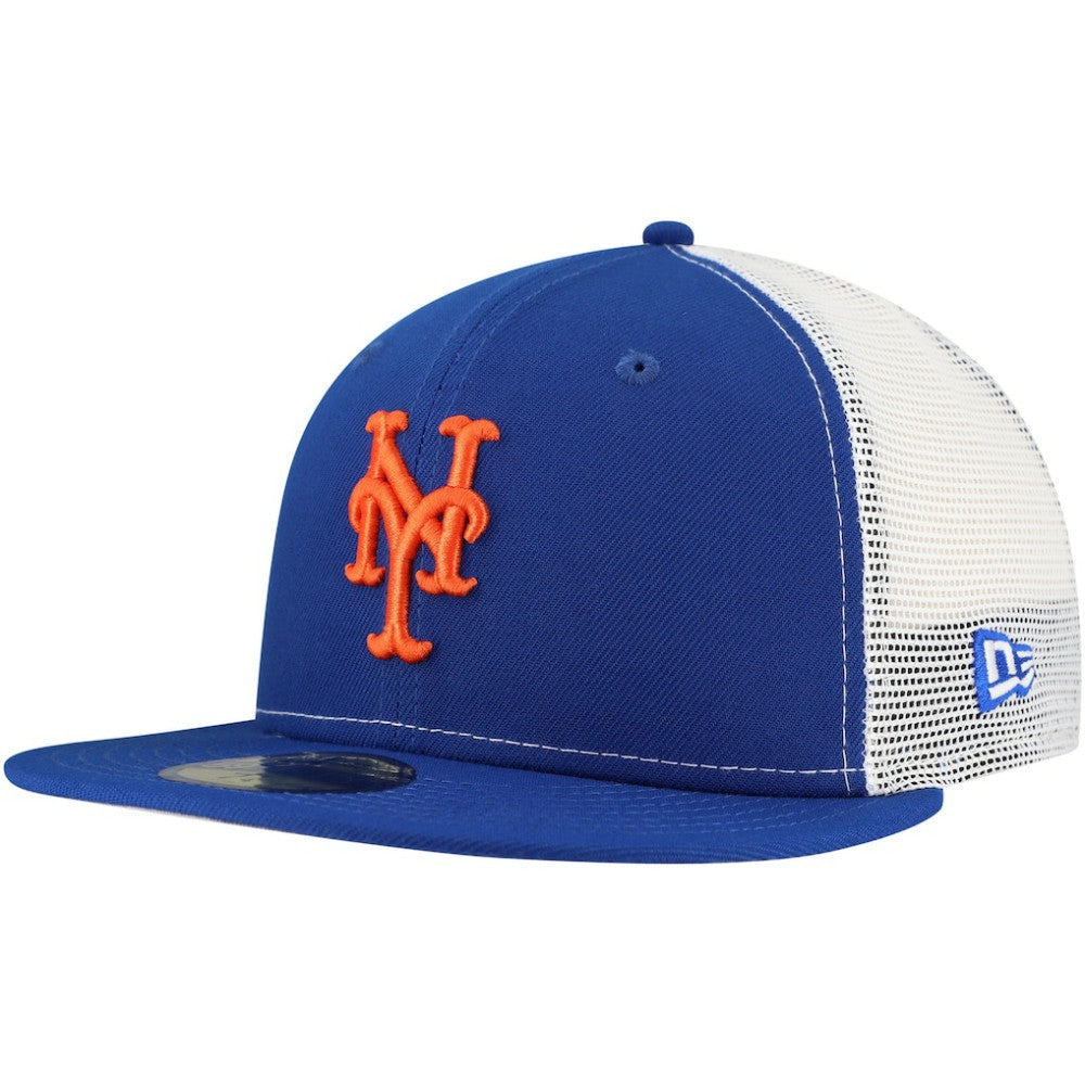 Royal New York Mets New Era Team Color 59FIFTY Trucker Fitted Hat
