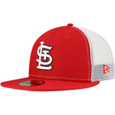 Red St. Louis Cardinals New Era Team Color 59FIFTY Trucker Fitted Hat