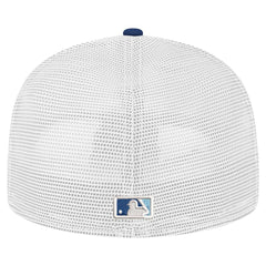 Navy Tampa Bay Rays New Era Team Color 59FIFTY Trucker Fitted Hat