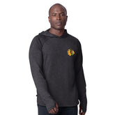 NHL Chicago Blackhawks MSX by Michael Strahan Fast Track Raglan Long Sleeve Hoodie T-Shirt