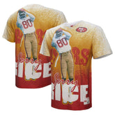 Jerry Rice Burst Retired Player T-Shirt - San Francisco 49ers T-shirts