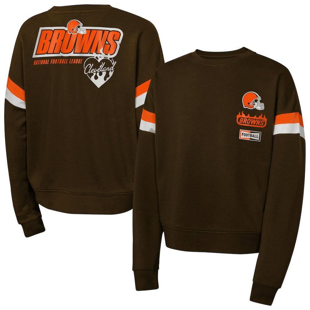 Girls Eternal Love Pullover Sweatshirt - Cleveland Browns Pullover