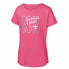 Girls Youth Signal Caller Dolman T-Shirt - New Orleans Saints T-shirts