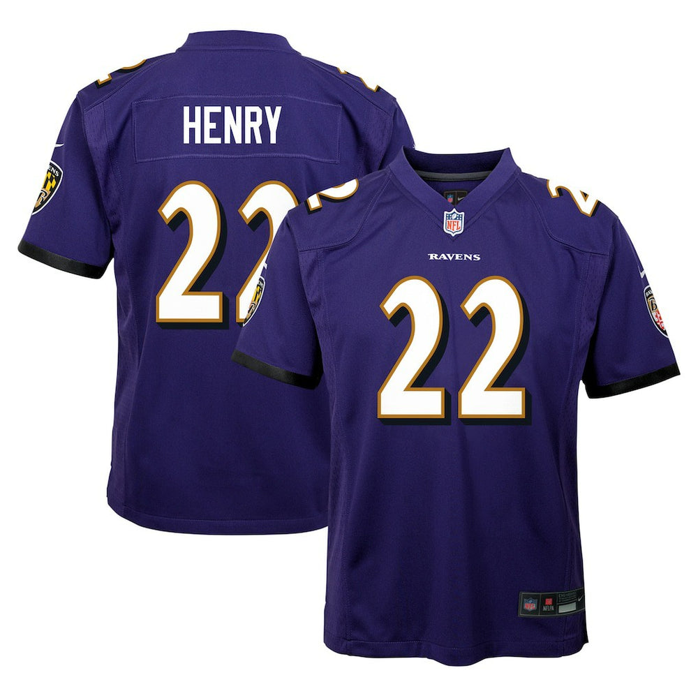 Derrick Henry Youth Game Jersey - Baltimore Ravens Jerseys