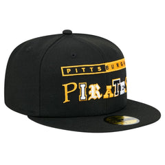 Black Pittsburgh Pirates New Era Ransom 59FIFTY Fitted Hat
