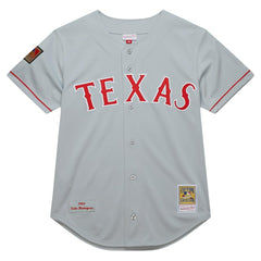 Gray Ivan RodriguezTexas Rangers Mitchell & Ness 1994 Cooperstown Collection Authentic Dark Jersey