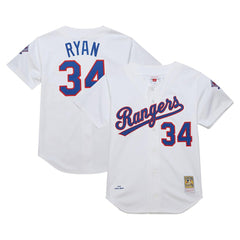 White Nolan Ryan Texas Rangers Mitchell & Ness 1993 Cooperstown Collection Authentic Jersey