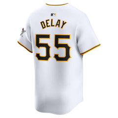 Jason Delay Pittsburgh Pirates Nike Home Limited Player Jersey – White
