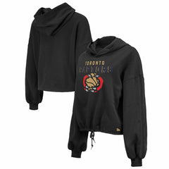 New Era Toronto Raptors Women's 2024/25 City Edition Cropped Pullover Hoodie