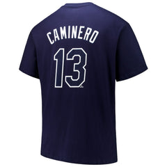 Navy Junior Caminero Tampa Bay Rays Fanatics Big & Tall Name & Number T-Shirt