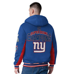 G-III Extreme No Huddle Commemorative Full-Zip Hoodie Jacket - New York Giants Hoodies
