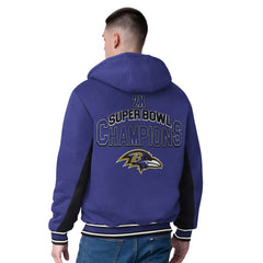 G-III Extreme No Huddle Commemorative Full-Zip Hoodie Jacket - Baltimore Ravens Hoodies
