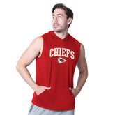 MSX by Michael Strahan Action Sleeveless Pullover Hoodie - Kansas City Chiefs Hoodies