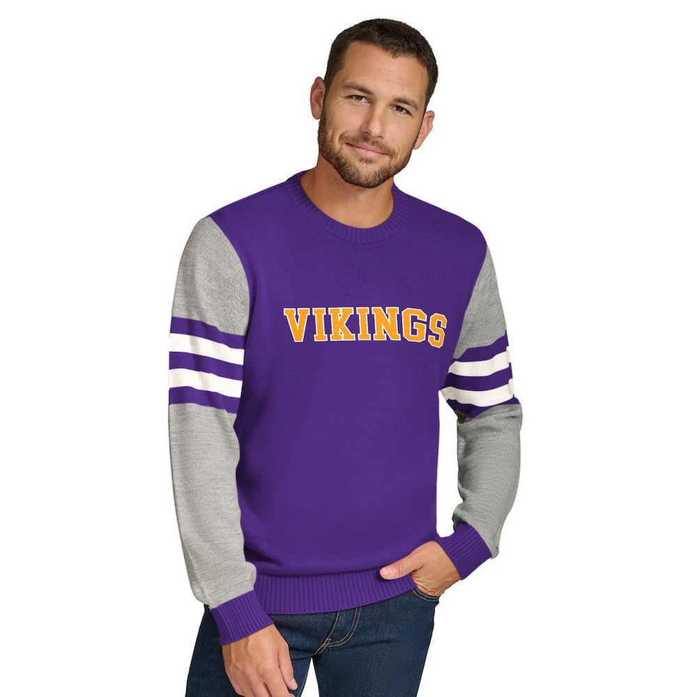 Tommy Hilfiger Acrylic Crewneck Pullover Sweater - Minnesota Vikings Pullover