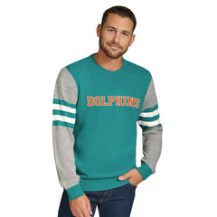 Tommy Hilfiger Acrylic Crewneck Pullover Sweater - Miami Dolphins Pullover