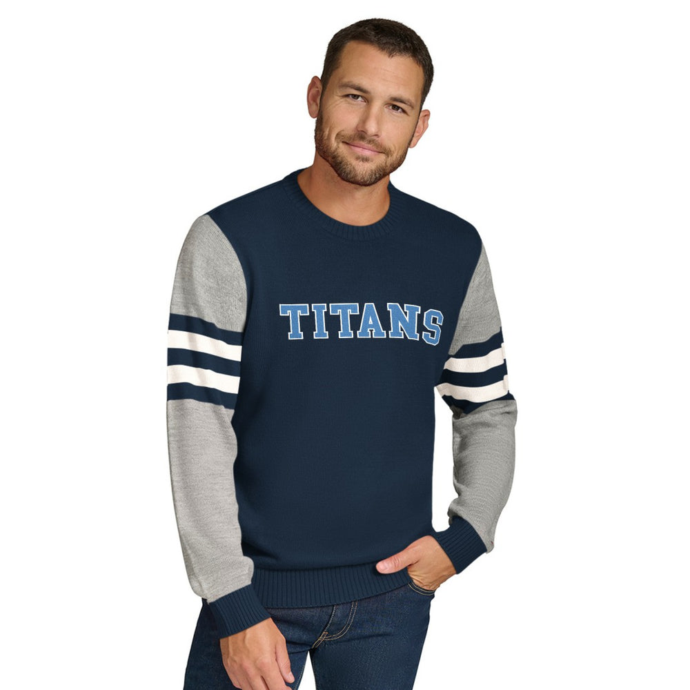 Tommy Hilfiger Acrylic Crewneck Pullover Sweater - Tennessee Titans Pullover