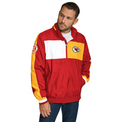 Tommy Hilfiger Gael Lightweight Half-Zip Hoodie Jacket - Kansas City Chiefs Hoodies