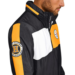 Tommy Hilfiger Gael Lightweight Half-Zip Hoodie Jacket - Pittsburgh Steelers Hoodies