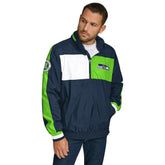 Tommy Hilfiger Gael Lightweight Half-Zip Pullover Hoodie Jacket - Seattle Seahawks Hoodies