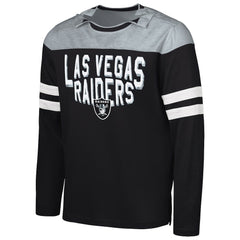 G-III Sports by Carl Banks Adaptive Hail Mary Long Sleeve T-Shirt - Las Vegas Raiders T-shirts
