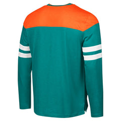 G-III Sports by Carl Banks Adaptive Hail Mary Long Sleeve T-Shirt - Miami Dolphins T-shirts