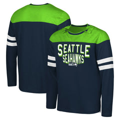G-III Sports by Carl Banks Adaptive Hail Mary Long Sleeve T-Shirt - Seattle Seahawks T-shirts