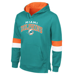 G-III Sports by Carl Banks Adaptive Faceoff Pullover Hoodie - Miami Dolphins Hoodies