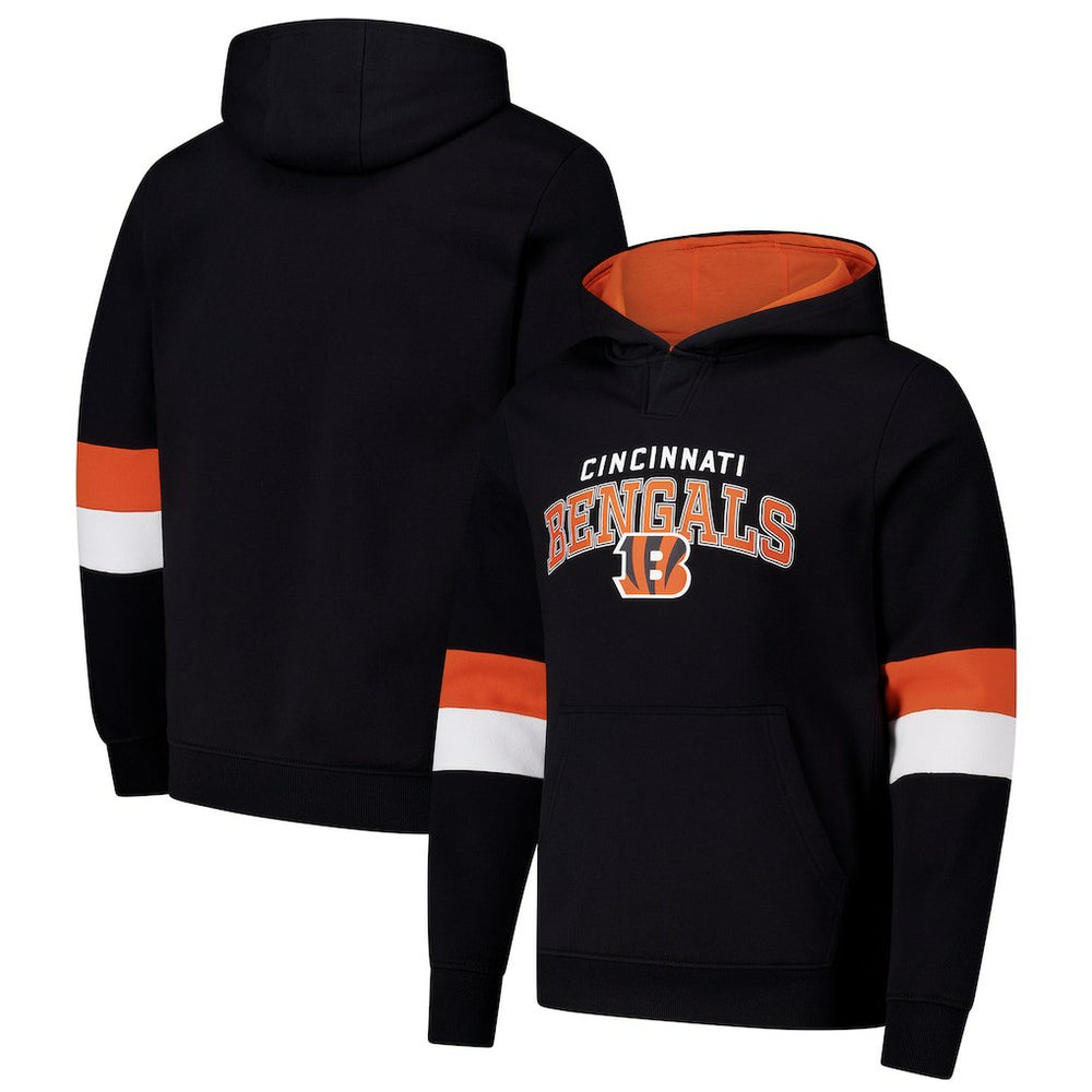 G-III Sports by Carl Banks Adaptive Faceoff Pullover Hoodie - Cincinnati Bengals Hoodies