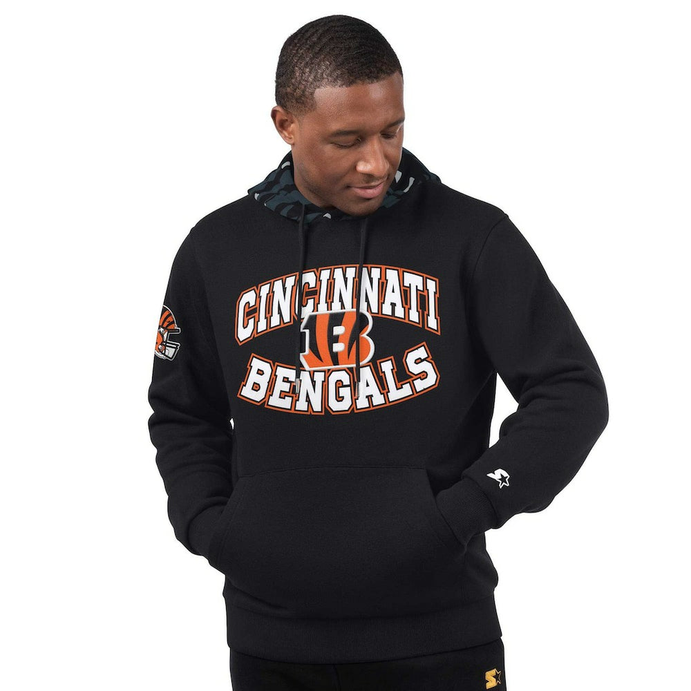 Starter Thursday Night Gridiron Pullover Hoodie - Cincinnati Bengals Hoodies