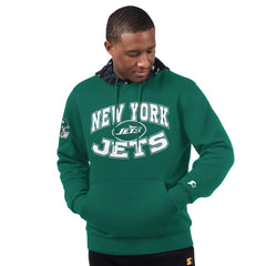 Starter Thursday Night Gridiron Pullover Hoodie - New York Jets Hoodies
