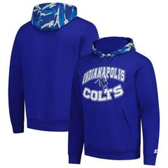 Starter Thursday Night Gridiron Vintage Logo Pullover Hoodie - Indianapolis Colts Hoodies