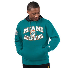 Starter Thursday Night Gridiron Vintage Logo Pullover Hoodie - Miami Dolphins Hoodies