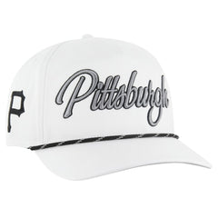 White Pittsburgh Pirates '47 Overhand Speckle Hitch Rope Adjustable Hat