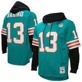 Dan Marino Player Name & Number Hoodie Legacy Jersey - Miami Dolphins Hoodies,Jerseys