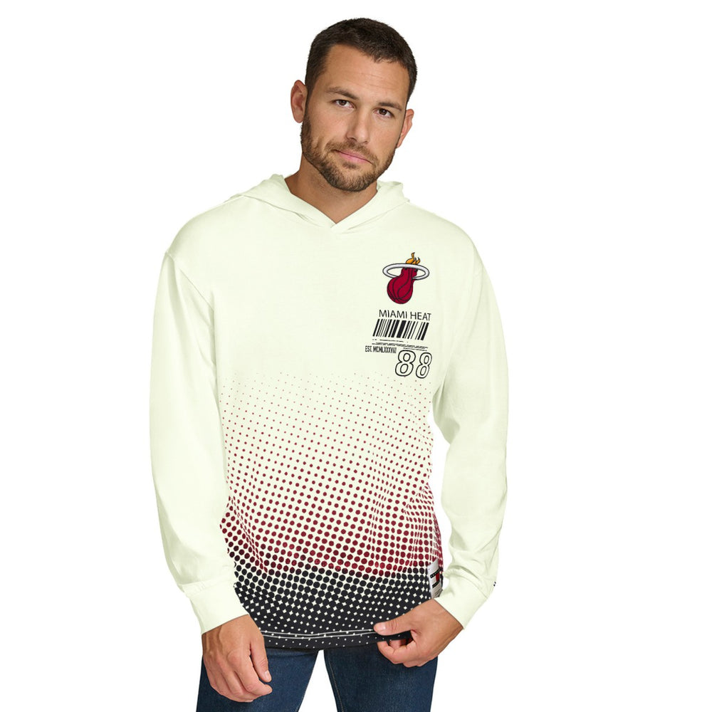 Miami Heat Tommy Jeans Ben Vintage Applique Long Sleeve Hoodie T-Shirt