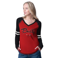 Chicago Bulls G-III 4Her by Carl Banks Women's Winner Waffle Knit Thermal Long Sleeve Tri-Blend T-Shirt sale