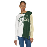 Milwaukee Bucks Tommy Jeans Women's Amelia Color Blocked Long Sleeve T-Shirt