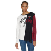 Miami Heat Tommy Jeans Women's Amelia Color Blocked Long Sleeve T-Shirt