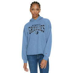 Memphis Grizzlies Tommy Jeans Women's Stella Cropped Pullover Hoodie