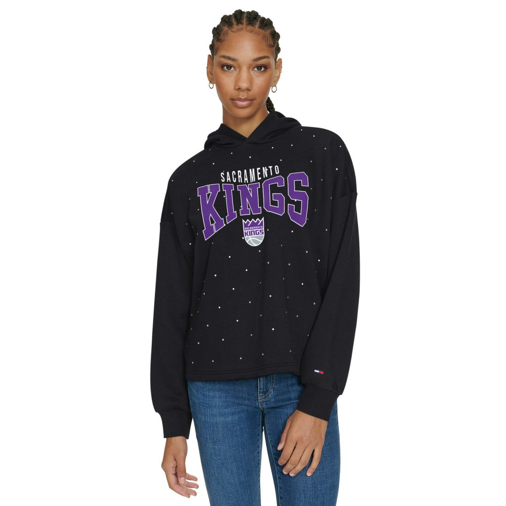 Sacramento Kings Tommy Jeans Women's Stella Cropped Pullover Hoodie