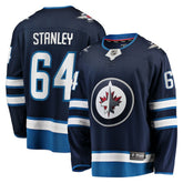 NHL Logan Stanley Winnipeg Jets Fanatics Home Premier Breakaway Player Jersey
