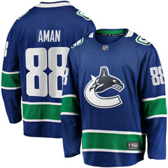 NHL Nils Aman Vancouver Canucks Fanatics Home Premier Breakaway Player Jersey