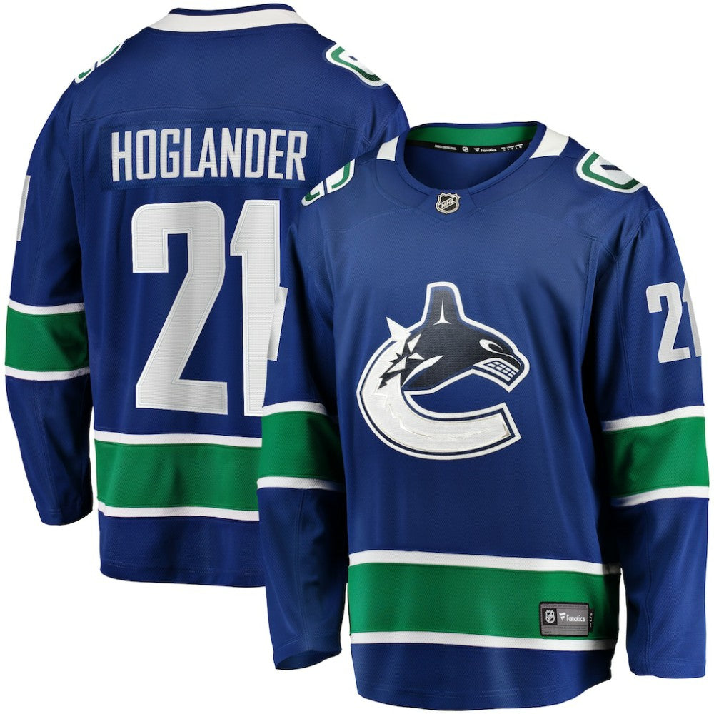 NHL Nils Hoglander Vancouver Canucks Fanatics Home Premier Breakaway Player Jersey