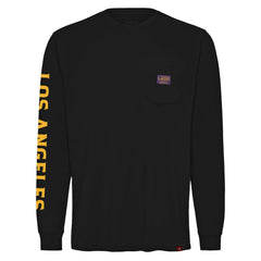 Los Angeles Lakers Sportiqe Unisex Wales Heavyweight Pocket Long Sleeve T-Shirt