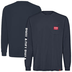 Philadelphia 76ers Sportiqe Unisex Wales Heavyweight Pocket Long Sleeve T-Shirt