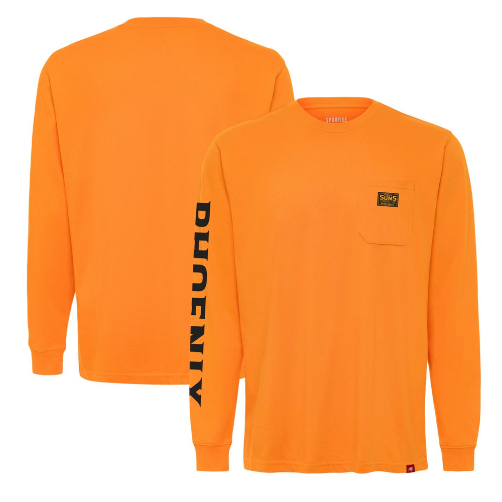 Phoenix Suns Sportiqe Unisex Wales Heavyweight Pocket Long Sleeve T-Shirt