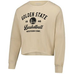 Golden State Warriors Sportiqe Unisex High Country Collection Cullen Cropped Waffle Knit Long Sleeve T-Shirt sale
