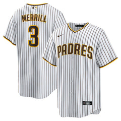 White Jackson Merrill San Diego Padres Nike Home Replica Jersey