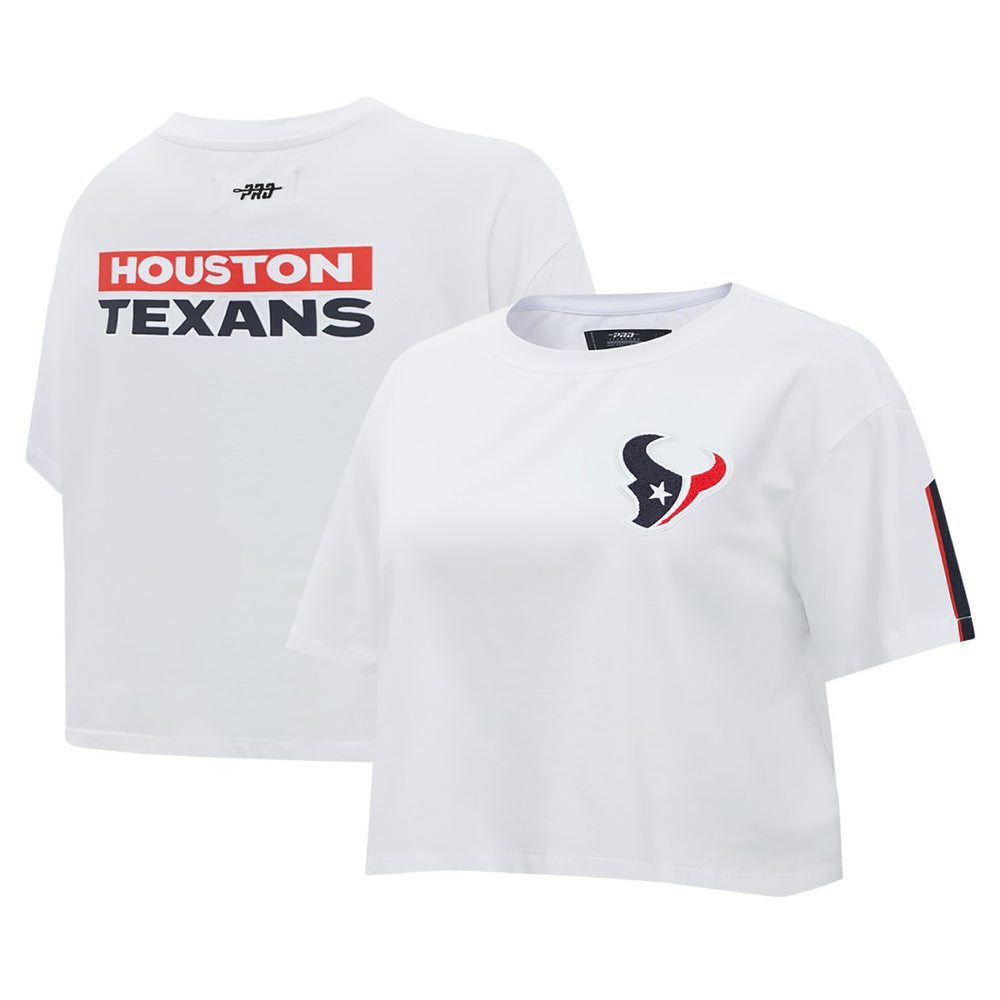Pro Standard Women's Away Cropped Boxy T-Shirt - Houston Texans T-shirts