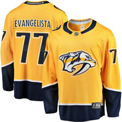 NHL Luke Evangelista Nashville Predators Fanatics Premier Breakaway Player Jersey